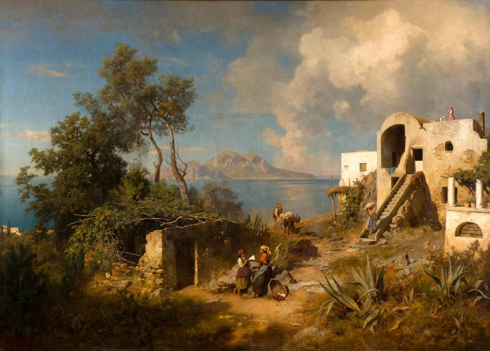 Capri. viste dell'isola da Sorrento